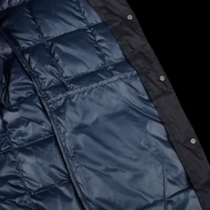 Taion Coats & Jackets | Navy Blue Nylon Down Padded Jacket
