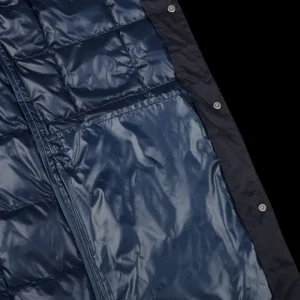 Taion Outerwear | Navy Blue Nylon Down Padded Vest