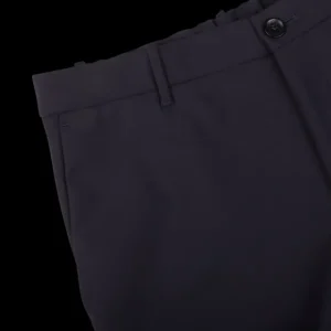 Incotex Trousers | Navy Blue Nylon Slim Fit Tecno Trousers