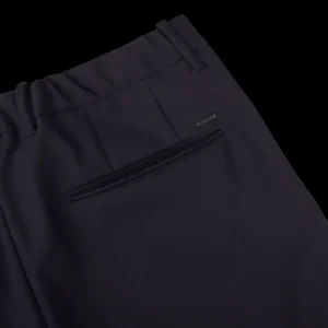 Incotex Trousers | Navy Blue Nylon Slim Fit Tecno Trousers