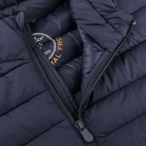 Save The Duck Coats & Jackets | Navy Blue Nylon Technical Down Lewis Jacket