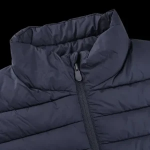 Save The Duck Outerwear | Navy Blue Nylon Technical Down Lewis Jacket