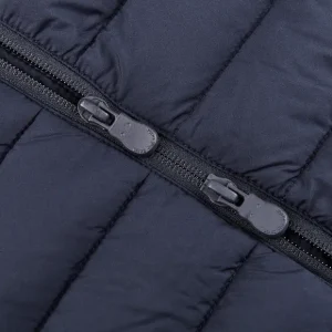 Save The Duck Outerwear | Navy Blue Nylon Technical Down Lewis Jacket