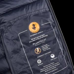 Save The Duck Coats & Jackets | Navy Blue Nylon Technical Down Lewis Jacket