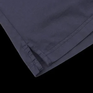 Fedeli Shirts | Navy Blue Organic Cotton Polo Shirt