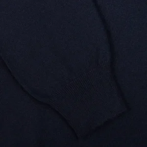 Gran Sasso Sweaters | Navy Blue Pure Cashmere Crew Neck