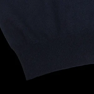 Gran Sasso Sweaters | Navy Blue Pure Cashmere Crew Neck