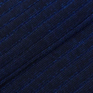 Canali Socks | Navy Blue Ribbed Cotton Vanisee Socks