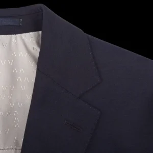 Eduard Dressler Suits | Navy Blue Spider Wool Suit