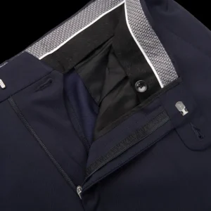 Eduard Dressler Suits | Navy Blue Spider Wool Suit