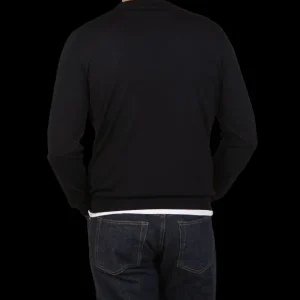 Filippo de Laurentiis Sweaters | Navy Blue Super 120S Merino Crew Neck