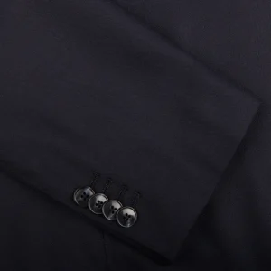 Baltzar Sartorial Suits | Navy Blue Super 100S Wool Db Suit Jacket
