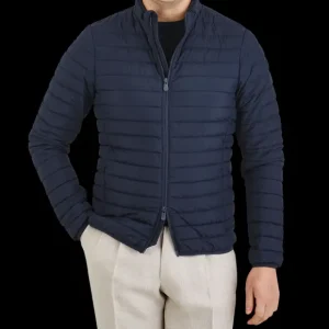 Save The Duck Coats & Jackets | Navy Blue Technical Down Alexander Jacket