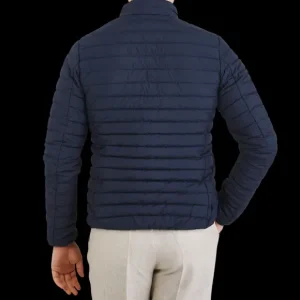 Save The Duck Coats & Jackets | Navy Blue Technical Down Alexander Jacket