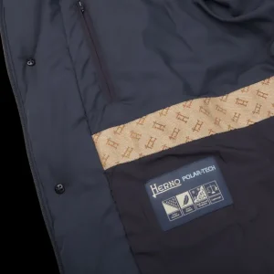 Herno Outerwear | Navy Blue Technical Nylon Polar Tech Jacket