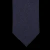 Amanda Christensen Ties | Navy Blue Vbc Wool Flannel Lined Tie