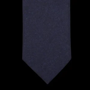 Amanda Christensen Ties | Navy Blue Vbc Wool Flannel Lined Tie