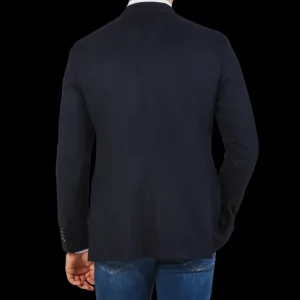 Boglioli Blazers | Navy Blue Virgin Wool K Jacket