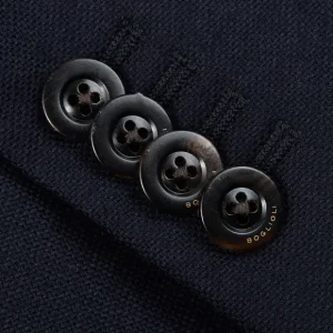 Boglioli Blazers | Navy Blue Virgin Wool K Jacket