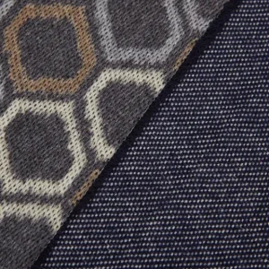 Gierre Milano Scarves | Navy Blue White Wool Scarf