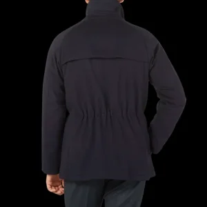 De Petrillo Coats & Jackets | Navy Blue Wool Cashmere Caban Jacket