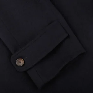 Studio 73 Coats & Jackets | Navy Blue Wool Cashmere Raglan Coat