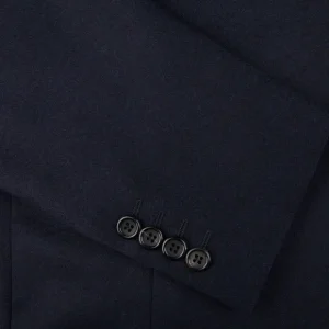 Canali Blazers | Navy Blue Wool Flannel Impeccabile Blazer