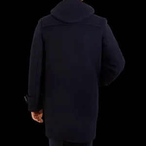 Gloverall Outerwear | Navy Blue Wool Morris Duffle Coat