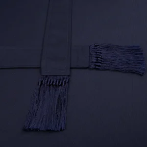 Derek Rose Loungewear | Navy Blue Wool Twill Westminister Gown