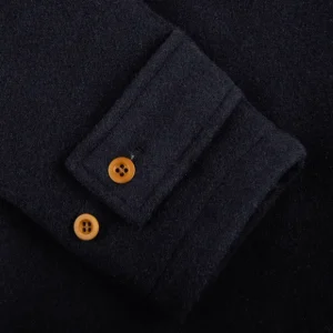 Gloverall Outerwear | Navy Blue Wool Union Jack Monty Duffle