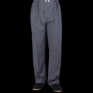 Derek Rose Loungewear | Navy Checked Cotton Classic Fit Pyjamas