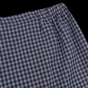 Derek Rose Loungewear | Navy Checked Cotton Classic Fit Pyjamas