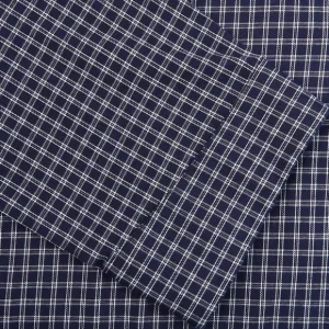Derek Rose Loungewear | Navy Checked Cotton Classic Fit Pyjamas