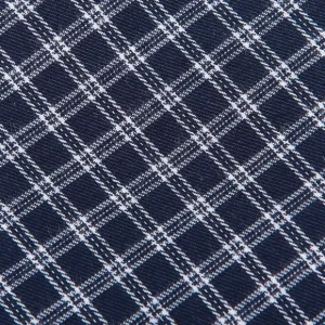 Derek Rose Loungewear | Navy Checked Cotton Lounge Bottoms