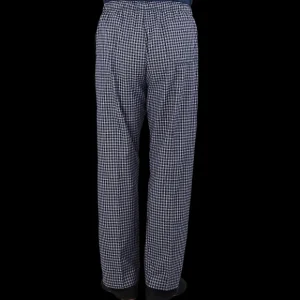 Derek Rose Loungewear | Navy Checked Cotton Lounge Bottoms