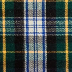 Johnstons Of Elgin Scarves | Navy Checked Dress Gordon Cashmere Scarf