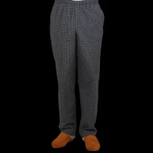 Sunspel Loungewear | Navy Checked Windowpane Pyjamas