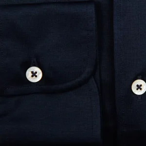Canali Shirts | Navy Cotton Jersey Casual Shirt