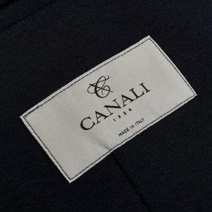 Canali Blazers | Navy Cotton Jersey Unconstructed Blazer