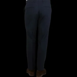 Oscar Jacobson Trousers | Navy Damien Wool Suit Trousers