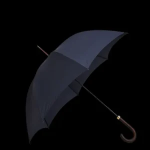 Fox Umbrellas Umbrellas | Navy Dark Hardwood Handle Umbrella