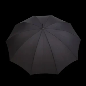 Fox Umbrellas Umbrellas | Navy Dark Malacca Handle Automatic Umbrella