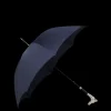 Fox Umbrellas Umbrellas | Navy Doberman Head Crook Handle Umbrella