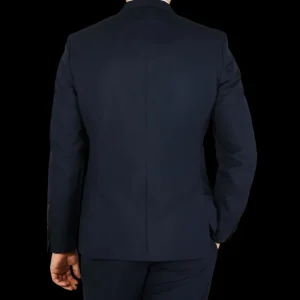 Oscar Jacobson Suits | Navy Edmund Wool Suit Jacket