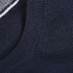 Gran Sasso Knitwear | Navy Extra Fine Merino Crew Neck