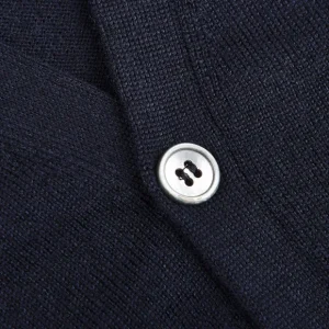 Gran Sasso Knitwear | Navy Extra Fine Merino Wool Vest