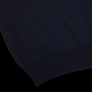 Gran Sasso Polo Shirts | Navy Extra Fine Merino Wool Polo Shirt