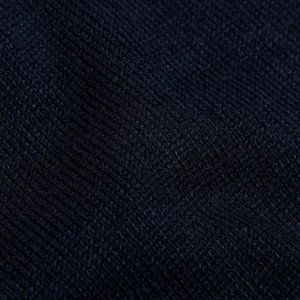 Gran Sasso Sweaters | Navy Extra Fine Merino Wool Polo Shirt