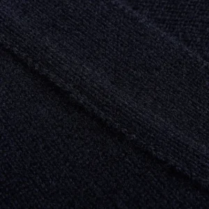 William Lockie Knitwear | Navy Lambswool Button Cardigan