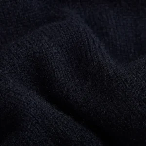 William Lockie Knitwear | Navy Lambswool Button Cardigan